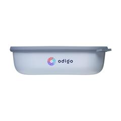 Vue Mepal Cirqula bol rectangulaire multi-usage 2L lunchbox de couleur bleu| Krokrodeal