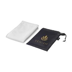 Vue CoolDown RPET serviette de sport de couleur blanc| Krokrodeal