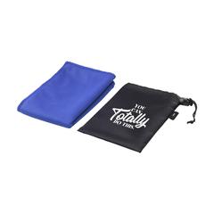 Vue CoolDown RPET serviette de sport de couleur bleu| Krokrodeal
