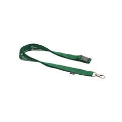 Vue Lanyard Safety RPET 2 cm tour de cou de couleur vert| Krokrodeal