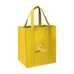Vue ShopXL sac shopping de couleur jaune| Krokrodeal