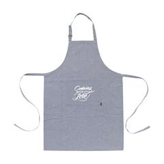 Vue Cocina Recycled Cotton (160 g/m²) tablier de couleur bleu| Krokrodeal