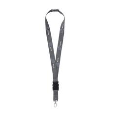 Vue KeyCordSafety 2,4 cm tour de cou de couleur gris| Krokrodeal