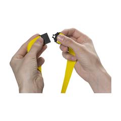 Vue KeyCordSafety 2,4 cm tour de cou de couleur jaune| Krokrodeal