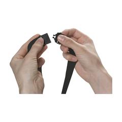 Vue KeyCordSafety 2,4 cm tour de cou de couleur noir| Krokrodeal