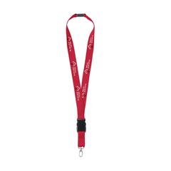 Vue KeyCordSafety 2,4 cm tour de cou de couleur rouge| Krokrodeal