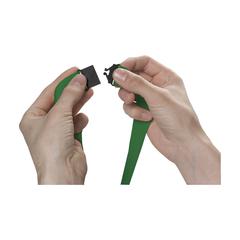 Vue KeyCordSafety 2,4 cm tour de cou de couleur vert| Krokrodeal