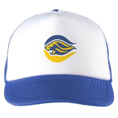 Vue Trucker casquette de couleur bleu| Krokrodeal