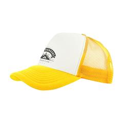 Vue Trucker casquette de couleur jaune| Krokrodeal