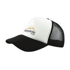 Vue Trucker casquette de couleur blanc| Krokrodeal