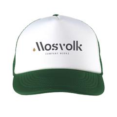 Vue Trucker casquette de couleur vert| Krokrodeal