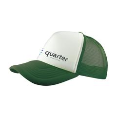 Vue Trucker casquette de couleur vert| Krokrodeal