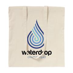 Vue ShoppyBag (135 g/m²) longues anses sac shopping de couleur blanc| Krokrodeal