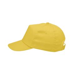 Vue Uni casquette de couleur jaune| Krokrodeal