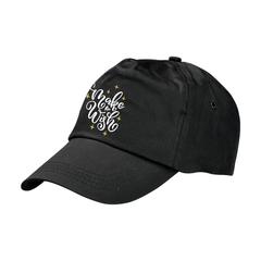 Vue Uni casquette de couleur noir| Krokrodeal