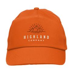 Vue Uni casquette de couleur orange| Krokrodeal