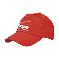 Vue Uni casquette de couleur rouge| Krokrodeal