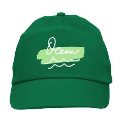 Vue Uni casquette de couleur vert| Krokrodeal