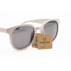 Vue Eco Wheatstraw lunettes de soleil paille de blé de couleur beige| Krokrodeal