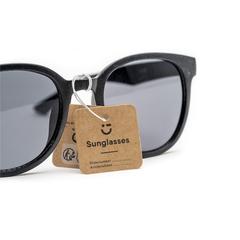Vue Eco Wheatstraw lunettes de soleil paille de blé de couleur noir| Krokrodeal