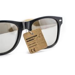 Vue Malibu Eco-Mix lunettes soleil paille de blé de couleur noir| Krokrodeal