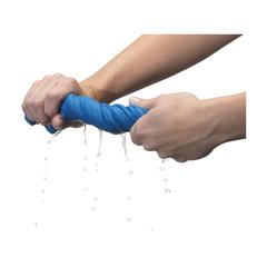 Vue CoolDown serviette réfrigérante de couleur bleu| Krokrodeal