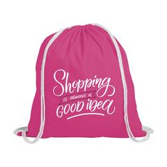 Vue PromoColour (120 g/m²) sac à dos de couleur rose| Krokrodeal