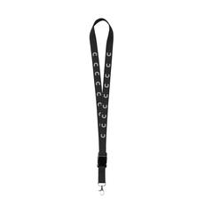 Vue KeyCord 2 cm tour de cou de couleur noir| Krokrodeal