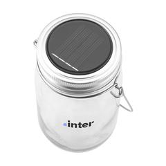 Vue SunJar Solar Garden Light lampe solaire de couleur gris| Krokrodeal