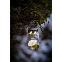 Vue SunJar Solar Garden Light lampe solaire de couleur gris| Krokrodeal