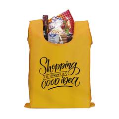 Vue Shop Easy sac shopping de couleur jaune| Krokrodeal