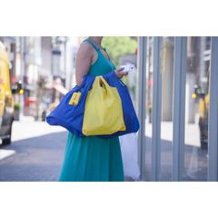 Vue Shop Easy sac shopping de couleur jaune| Krokrodeal