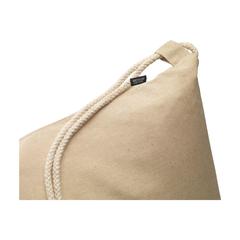 Vue Recycled Cotton PromoBag (180 g/m²) sac à dos de couleur beige| Krokrodeal