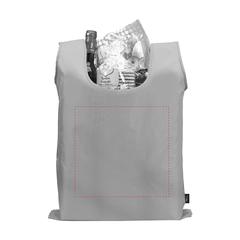 Vue Sac à provision pliable Shop Easy RPET de couleur blanc| Krokrodeal