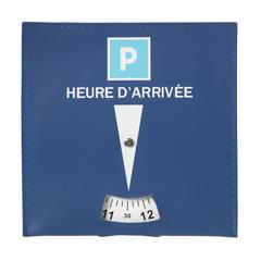 Vue Arrivee disque de stationnement de couleur bleu| Krokrodeal