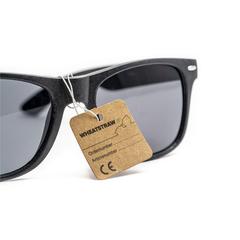 Vue Malibu Eco Wheatstraw lunettes soleil en paille de blé de couleur noir| Krokrodeal