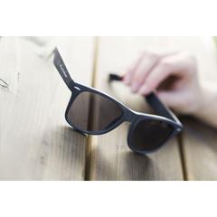Vue Malibu Eco Wheatstraw lunettes soleil en paille de blé de couleur noir| Krokrodeal