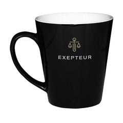 Vue DeltaCup mug de couleur noir| Krokrodeal