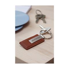 Vue LeatherKey porte-clés de couleur marron| Krokrodeal