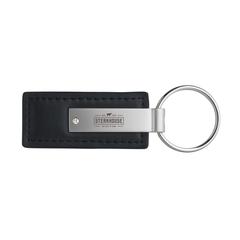 Vue LeatherKey porte-clés de couleur noir| Krokrodeal