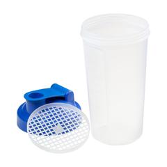 Vue Shaker Proteïn 600 ml mug shaker de couleur bleu| Krokrodeal