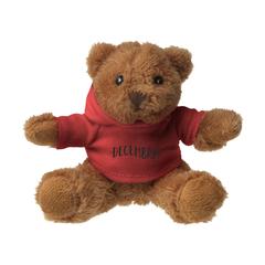 Vue HoodedBear peluche de couleur rouge| Krokrodeal