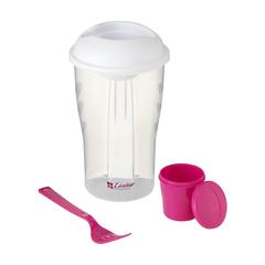 Vue Salad2Go shaker à salade de couleur rose| Krokrodeal