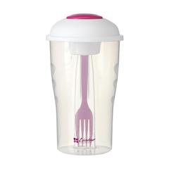 Vue Salad2Go shaker à salade de couleur rose| Krokrodeal