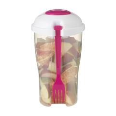 Vue Salad2Go shaker à salade de couleur rose| Krokrodeal