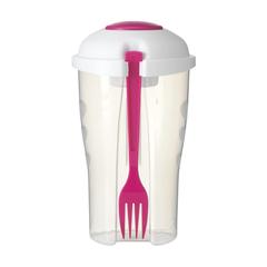Vue Salad2Go shaker à salade de couleur rose| Krokrodeal