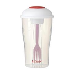 Vue Salad2Go shaker à salade de couleur rouge| Krokrodeal