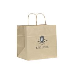Vue Leaf It Bag papier fibres herbe recyclées (90 g/m²) L de couleur marron| Krokrodeal