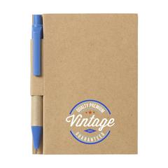 Vue RecycleNote-S bloc-notes de couleur bleu| Krokrodeal