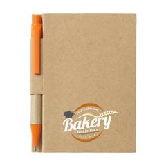 Vue RecycleNote-S bloc-notes de couleur orange| Krokrodeal